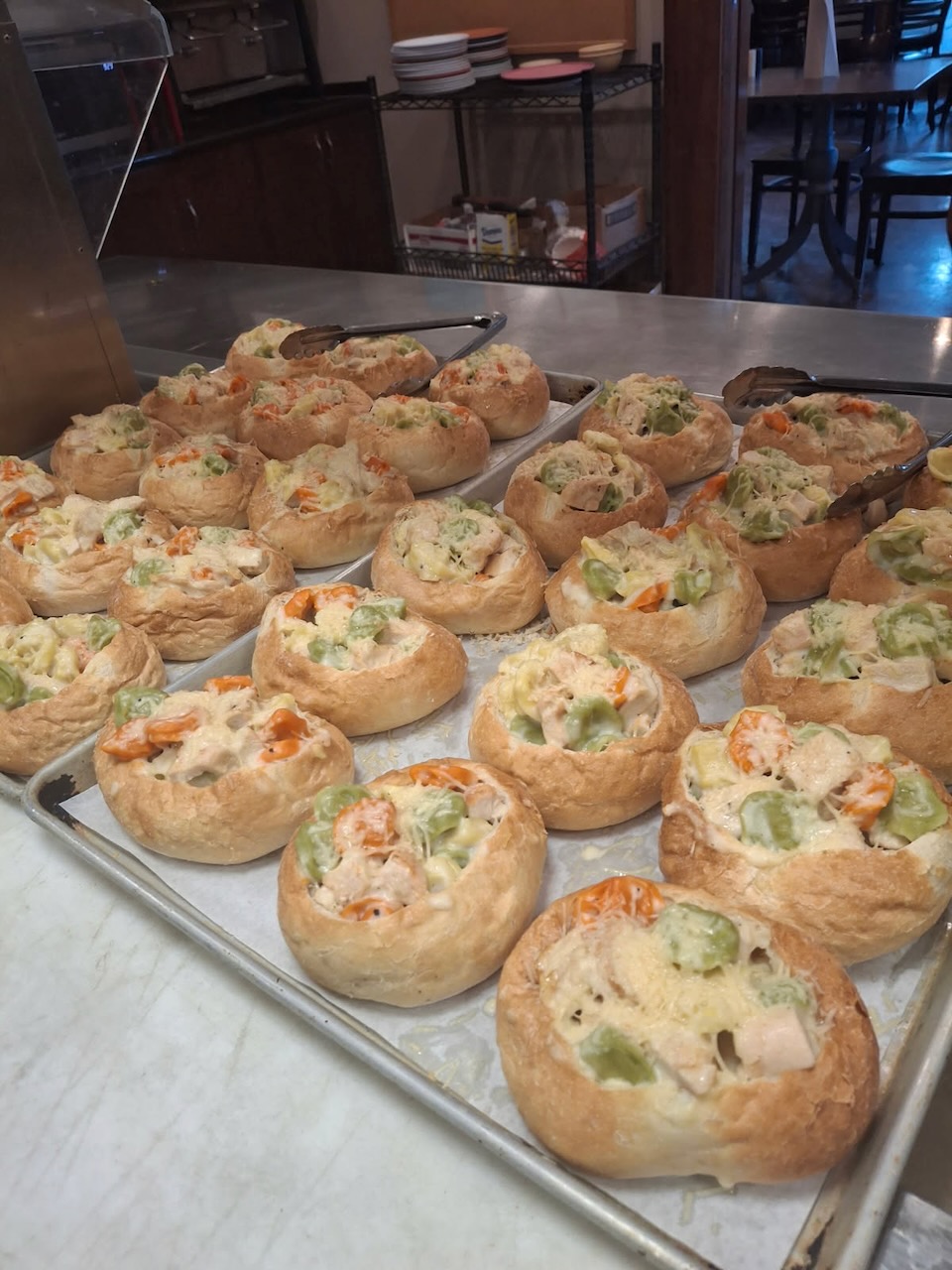 Dining hall buffet style